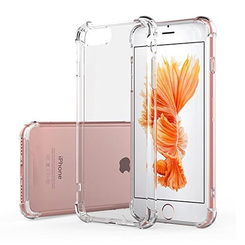 iPhone 7 Case, JMcolo [Ultra Hybrid]Crystal Clear Flexible TPU Hybrid Protective Shock Absorbing Bumper Case with Clear Back Panel for Apple iPhone 7 4.7 inch - 2016(Clear)