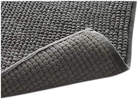 Klickpick Designs Thick Plush Bath Mats Soft Bath Mat Chenille Washable Bath Rugs Microfiber Shaggy Non Slip Bathroom Rug Anti Slip Absorbent Bath Rug Carpet with Non Skid Backing (24" x 35", Gray)