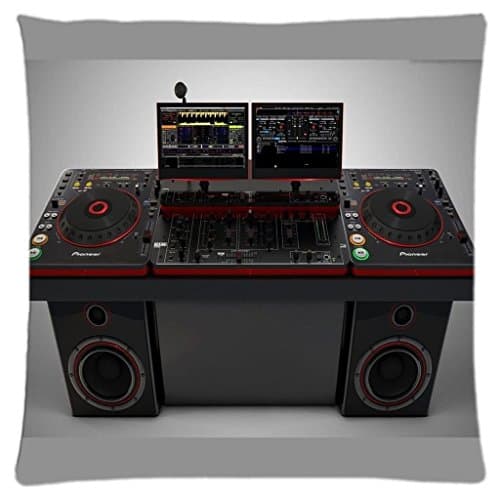 DJ mixing system Decorative Pillow Case cover Standard size 18"X97" inch (one Side)Square Pillowcase