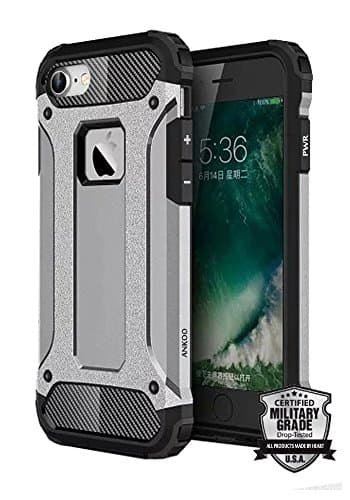 iPhone 6S Case,iPhone 6 Case,ANKOO [MILITARY GRADE] Heavy Duty Dual Layer Tough Defender Shield Case Hybrid Armor Shock Absorbing Protection Cover for Apple iPhone 6 / iPhone 6S (4.7) - Grey