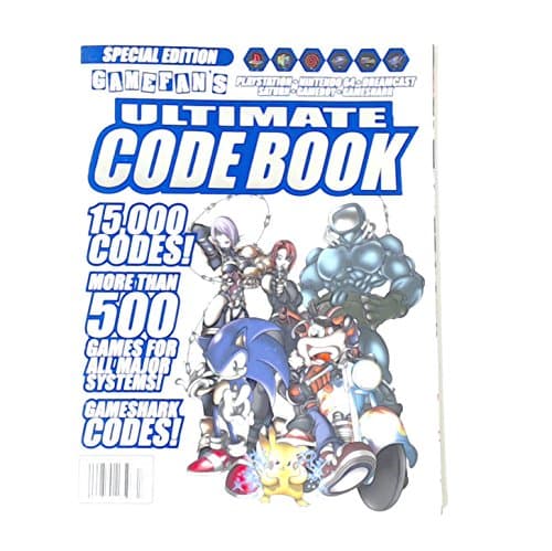 Gamefan Ultimate Code Book, 15000 Codes 500 Games, 1999 Special Edition, (Playstation Nintendo 64, Dreamcast, Saturn, Gameboy, Gameshark)