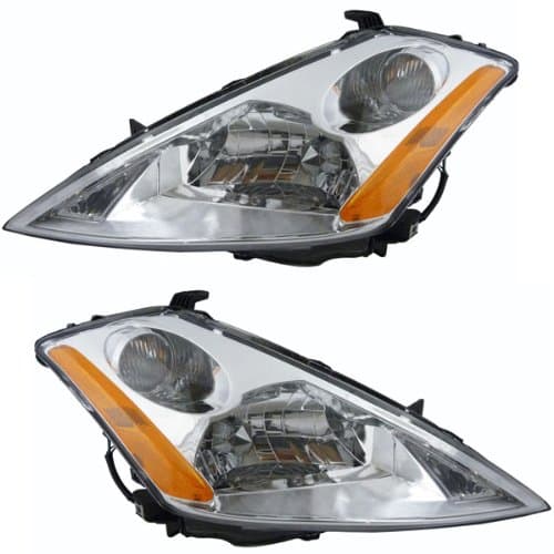 Partomotive For 03-07 Murano Headlight Headlamp Halogen Head Light Lamp Left Right Side Set PAIR