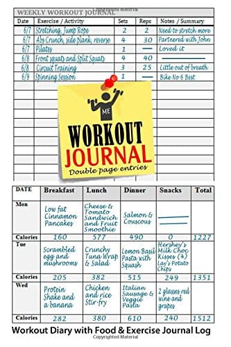 Workout Journal: Workout Diary With Food & Exercise Journal Log (Workout Journals)