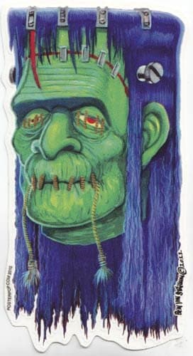 Ben Von Strawn Shrunkenstein Collectible Sticker