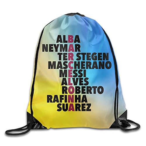 Barcelona Player Spelt Sports Bag Drawstring Backpack