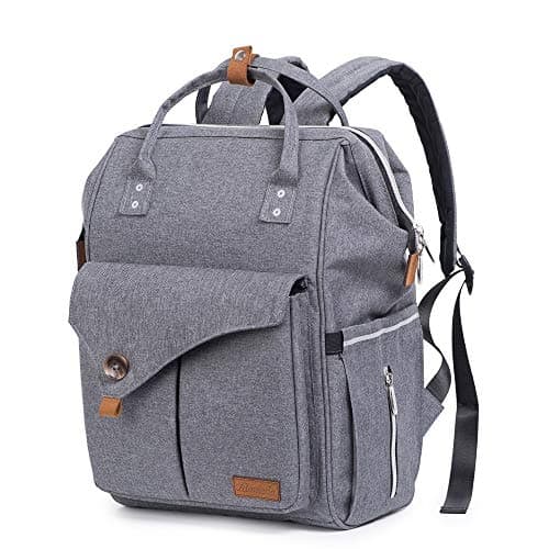 Diaper Bag Backpack Fashion Mummy Maternity Bag Multi-Function Nappy Baby Bag with Stroller Straps for Baby Care