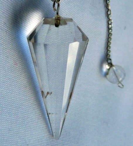 Multifaceted Clear Quartz Crystal Pendulum by Mystic Crystal Collection
