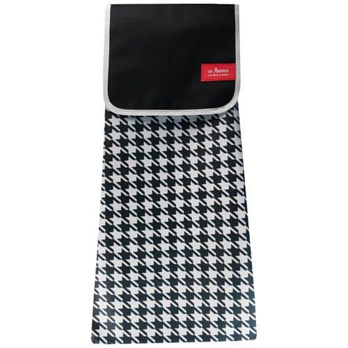 Les Artistes-Paris A-1603 Stroller Bag Fabric Houndstooth Check Black/White