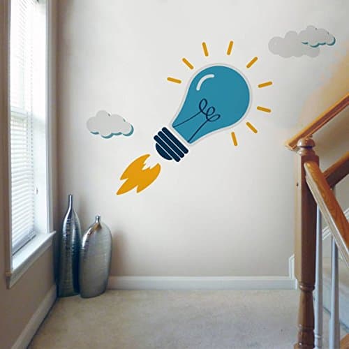 Rabhya International Decals Office Wall Stickers : Start Up Innovative Idea Large Size Wall Sticker (Wall Coverage Area - Height 70 cms X Width 100 cms)(Pack of 1)