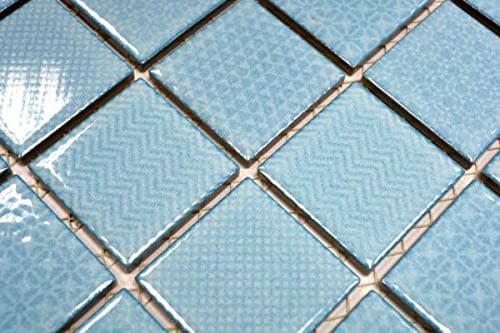 MOS16-0402_m Mosaic Tile Bathroom Pool Tile Mirror Kitchen Turquoise Aqua Blue Light