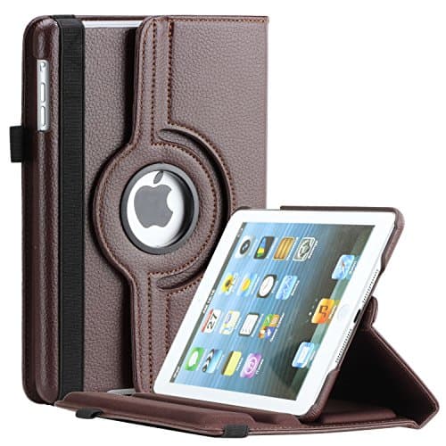 Thilon PU Leather 360 Degree Rotating Auto Sleep / Wake up Stand Case for Apple for iPad Air 2, Brown