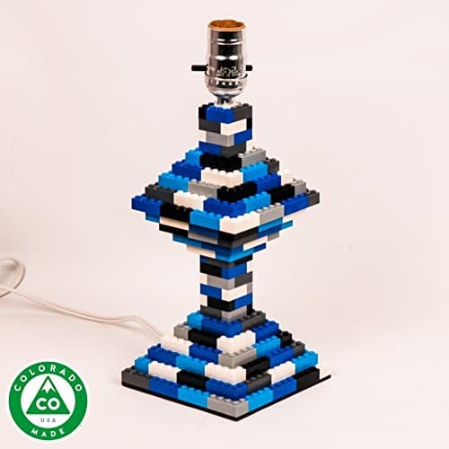 Blue Camo Hourglass Table lamp