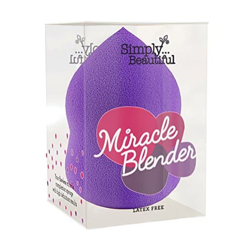 Make up Blender, Miracle Makeup Sponge : Latex-Free, Tear Drop Shape in Luxurious Purple 1 x Blender Per Pack