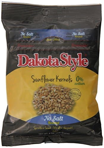Dakota Style No Salt Sunflower Kernels, 8 Ounce (Pack of 12)