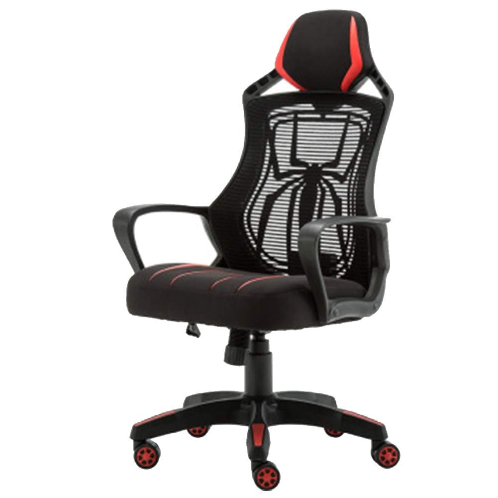EDCM Gaming Chair Adjustable high Back Office Chair, Computer Chair Gaming Chair Home Black red Spiderman Cool Office Chair
