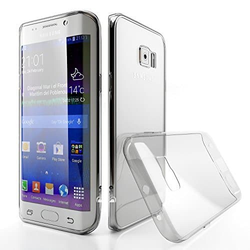 Dreo Crystal Flex Soft TPU Scratch Resistant Slim Easy Grip Case for Galaxy S6 Edge - Retail Packaging - Clear
