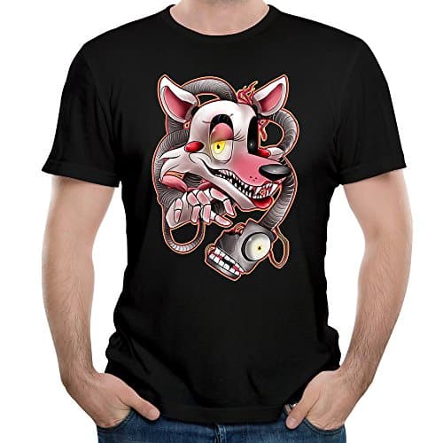 Men's Five Nights At Freddy S Mangle W Redbubble Link T-shirts Black