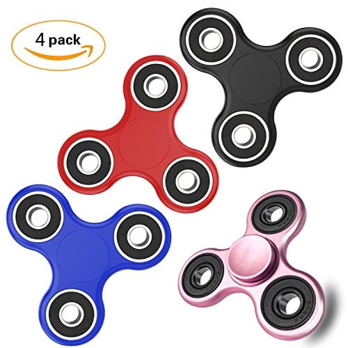 Fidget Spinner, 4 Pack Figets Spinners Toys Hand Fiddle Spinner Relieves Stress