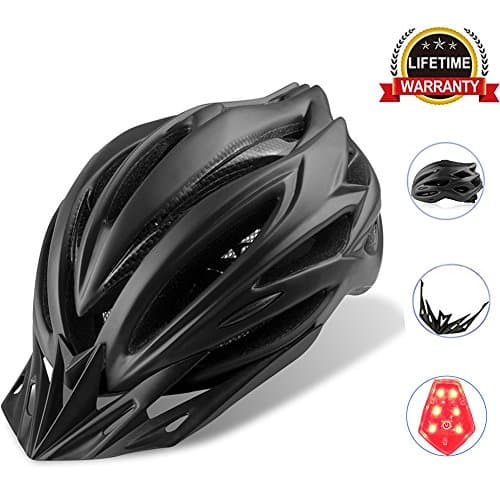 Cycling Bike Helmet Specialized Bicycle Helmets With Detachable Visor Adjustable Thrasher And 24 Vents Airflow For Adult &amp; Mens &amp; Womens Head Safety Protection