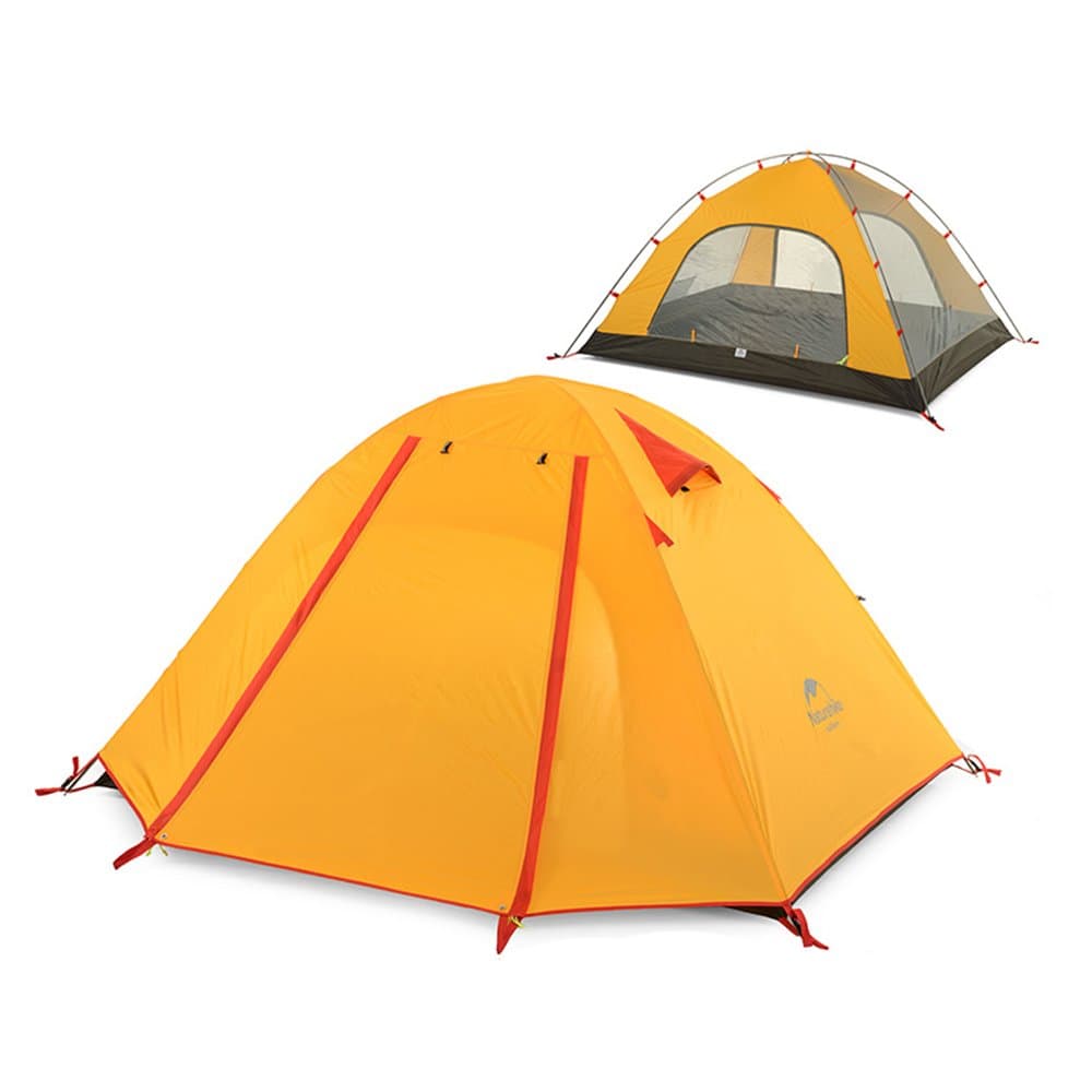 VINQLIQ 2 3 4 Person Double Layer Waterproof Windproof Camping Tent Skylight 3 Season Aluminium Rod for Travel Hiking Hunting Fishing Mountaineering Backpacking