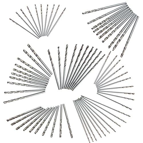 Drillzone 10pcs Straight Shank Micro HSS Twist Drilling Bit for Electrical Drill (0.7mm)