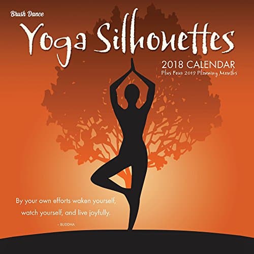 Yoga Silhouettes 2018 Wall Calendar