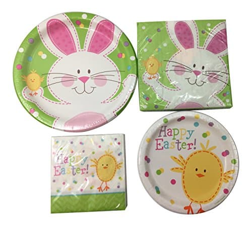 Easter Decorations - Easter Table Decorations for 8 - Complete Easter Tableware Set