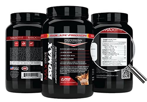 Black Friday Special Isolate Protein 5 Pounds 75 servings of Best Tasting Protein Powder All Natural Sweetened With Stevia