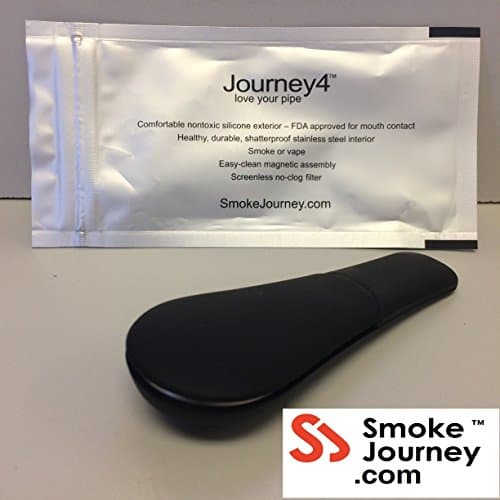 Journey 4 (TM) "A" Grade Pipe in Soft Black w/ Air-Tight Poly Pouch - Free Ship!