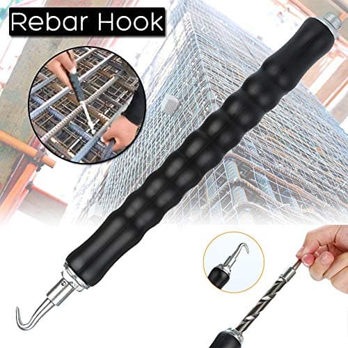 DICPOLIA Home Accessories Rebar Tie Wire Twister Tool Automatic PP Soft Handle Reduce Hand Fatigue Rebar Tying 300mm Heavy Duty Bit，Concrete Metal Wire Twisting Fence Tool