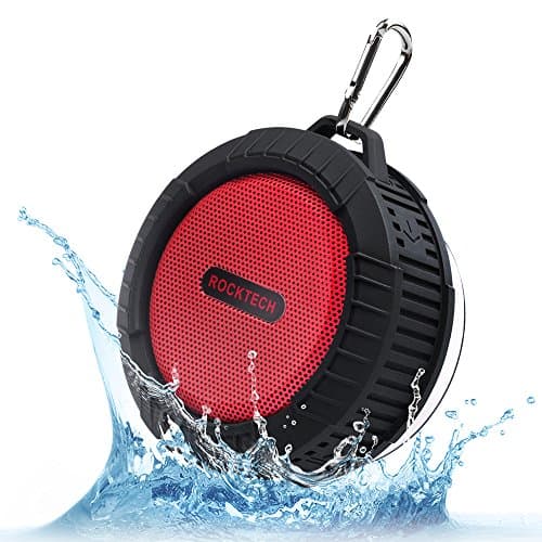 Shower Bluetooth Speaker, Portable Wireless Speaker with Suction Cup, Waterproof, 5W Driver, Built in Mic, 1000 mAh Rechargeable Battery, 10 Hours Playtime