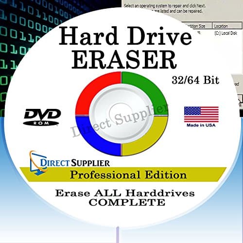 Hard Drive Eraser 32/64Bit Professional Edition - Wipe your Hard Drive Securely for for ALL operating systems