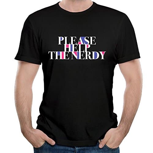 Please Help The Nerdy Hot Nerdy Guys Vintage Designer Students O-Neck Short Sleeve T Shirt Fashion 100% Cotton Casual Wear