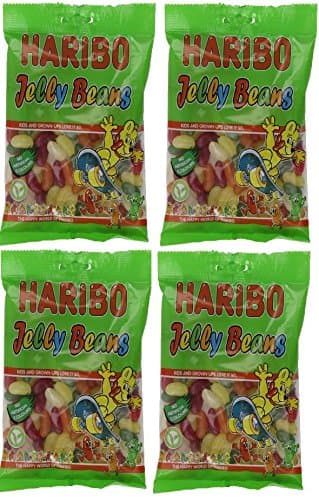 HARIBO Jelly Beans - Suitable for Vegetarians 4 X Individually wrapped 160g Bags