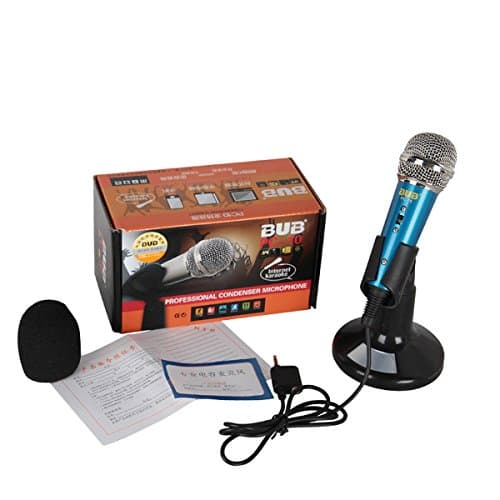 JOYOOO Mini Handheld Condenser Microphone singing recording for Mobile phone, Compatible with iOS and Android, Smartphones for Recording, Podcasting, Online Chatting Facebook, YouTube, Skype