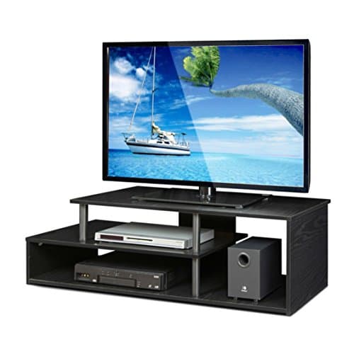 Simple Stylish Sturdy Design Low-Rise Espresso TV Stand