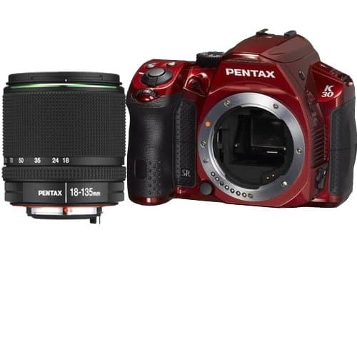 Pentax K30 Digital Camera with 18-135mm Lens Kit (Red)