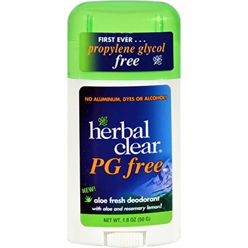 Herbal Clear Deodorant Stick - Aloe Fresh - Pg Free - 1.8 oz -