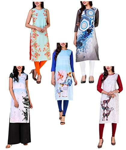 Kurti for Women 3/4th Sleeve Cold Shoulder Combo Offer