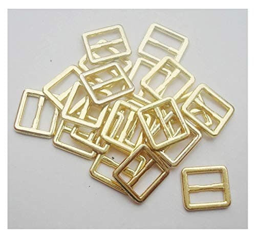 20pcs/lot bjd Buckle DIY Patchwork Buckle Handmade Sewing Mini Buckle for bjd Dolls Clothing Adjustable Button (Gold)