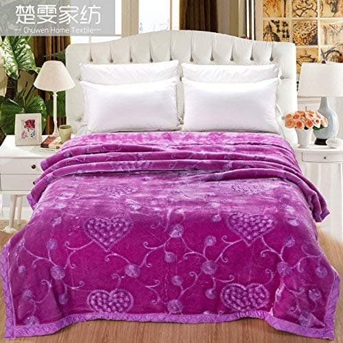 Winter Bedding And Soft-Thick Warm Comfortable Raschel Blanket Embroidery