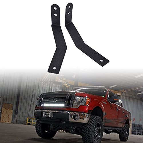 Ohmu Pair 2009-2014 Ford F-150 Front Hidden Bumper Mounting Brackets Mounts Fit 30 Inch Single Row Straight Led Work Light Bar Accessories