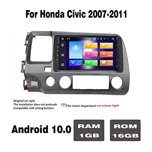 9" Android 10.0 (1+16) G Car DVD GPS Navigation Radio Player for Honda Civic 2006-2011