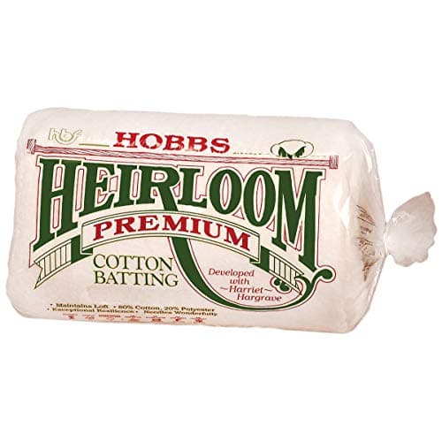 Heirloom Premium Cotton Blend 72" x 90" Batting