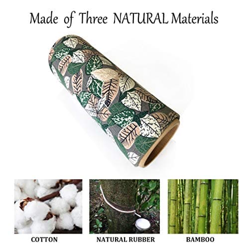 Skyin Foam Roller,Eco Friendly Massage Roller 12.5X 5 inches(The Diameter May Vary from 4.7" to 5.2" Because It's Made of Natural Bamboo) 5 Year Warranty, 60-Day Satisfaction Guarantee