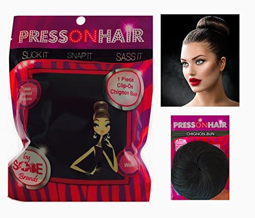 5" Chignon Bun Color 1B Natural Black