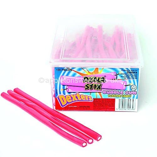 Dexters Dyna Stix Bubble Gum Tub (110 Count)