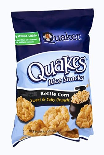 Quaker Quakes Kettle Corn Rice Snacks, 3.52 OZ (Pack of 12)