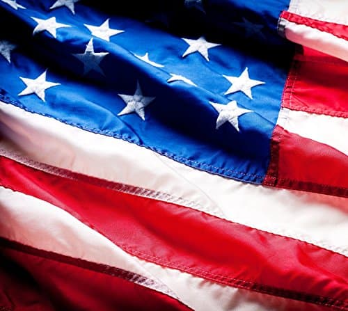 American Flag: 100% Premium HIGHEST QUALITY US Flag Made From Nylon - Embroidered Stars - Sewn Stripes - UV Protection Perfect for Outdoors! 6x10 ft USA Flag