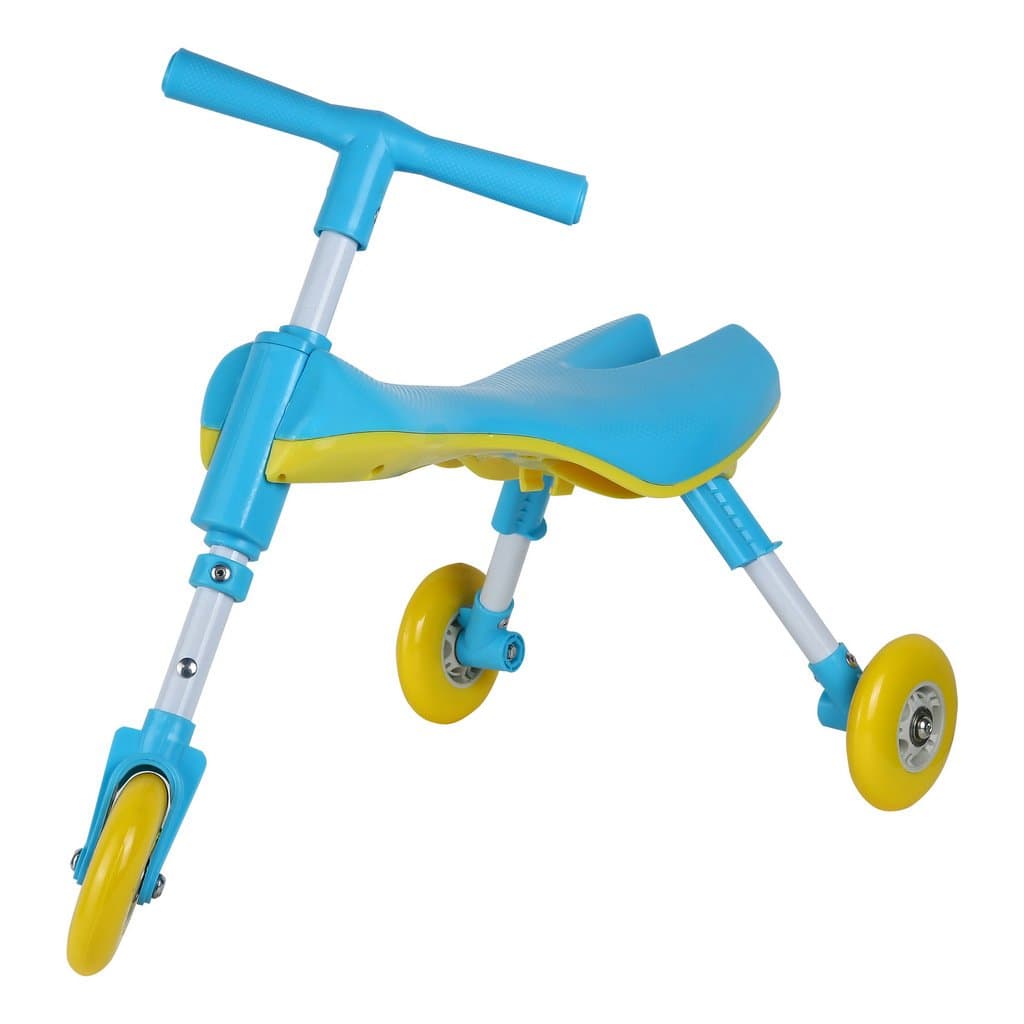 Medog Fly Bike Scooter Bug Foldable Toddlers Glide Ride On Toy - Non Scratch Wheels - No Setup Required - IT Under CPC of CPSIA Three Color(RED Pink Blue) for Choose